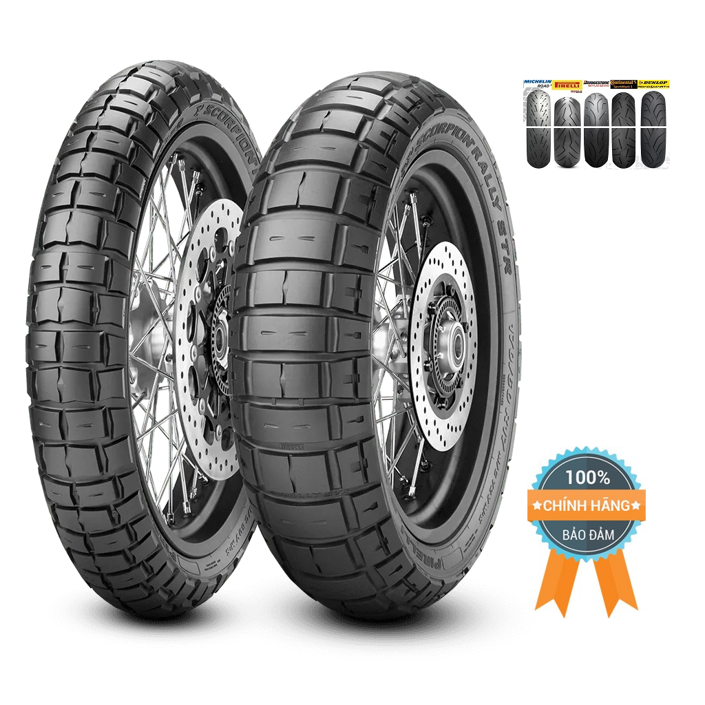 Lốp xe motor Pirelli Scorpion Rally STR 90/110/120/140/150/170/180 mâm 17/18/19/21 (Trung Quốc) TL