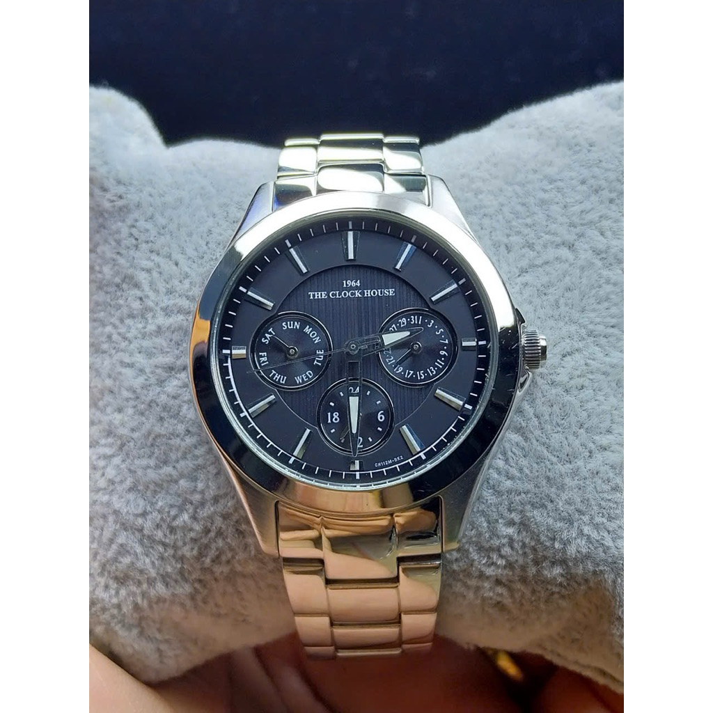 ⌚️Đồng hồ Si Nam 6 kim hiệu The Clock House, pin năng lượng Nhật🎌. Hàng đã qua sử dụng