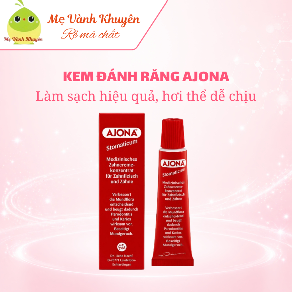 Kem đánh răng y tế Ajona Stomaticum, Đức (25ml)