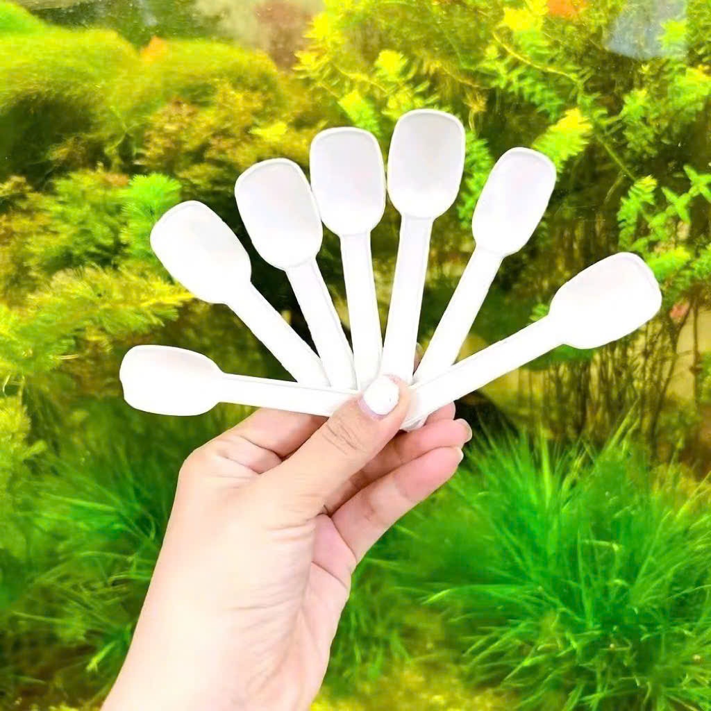 500gr Muỗng Sữa Chua Nhỏ dùng 1 Lần.  Muỗng Hủ sữa chua Nhựa Đục