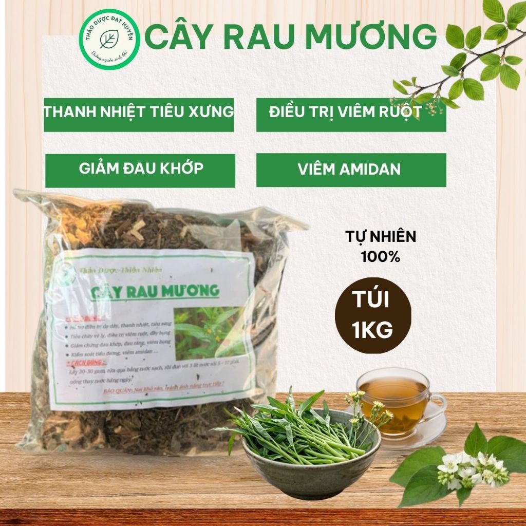 Cây Rau Mương Khô 1kg Loại 1 – Hàng Mới Đẹp, Sạch, Thảo Mộc Tự Nhiên, Dễ Pha Trà