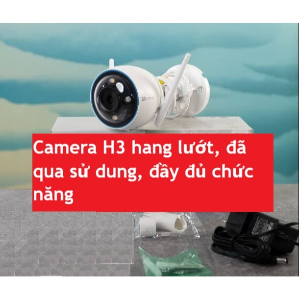 Camera wifi EZVIZ H3 pro 2k/3mp - 3mp/5mp bản cao cấp hàng qua sử dụng, còn mới trắng đẹp