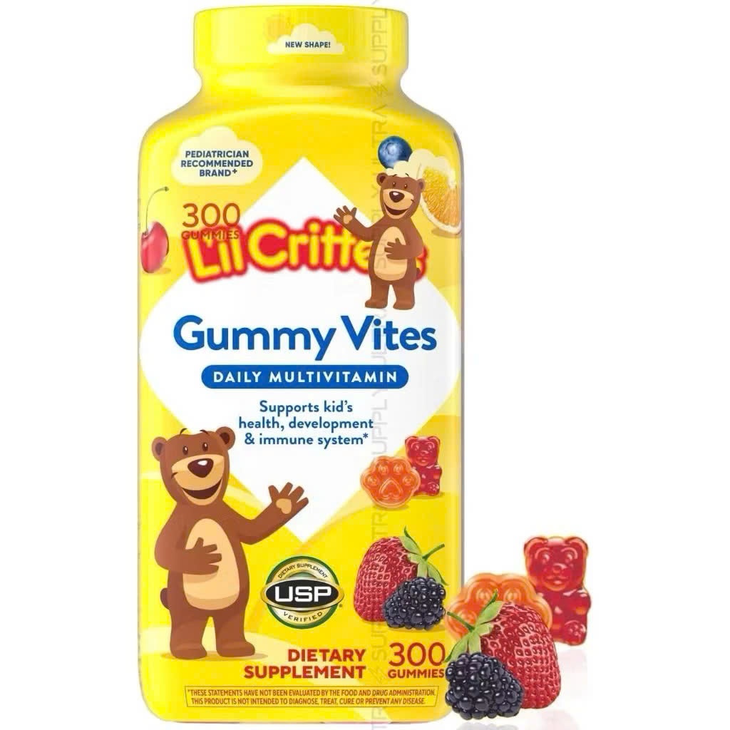 Kẹo Dẻo Vitamin Tổng Hợp L'il Critters Gummy Vites 300 Viên – Cho Bé Phát Triển Khỏe Mạnh