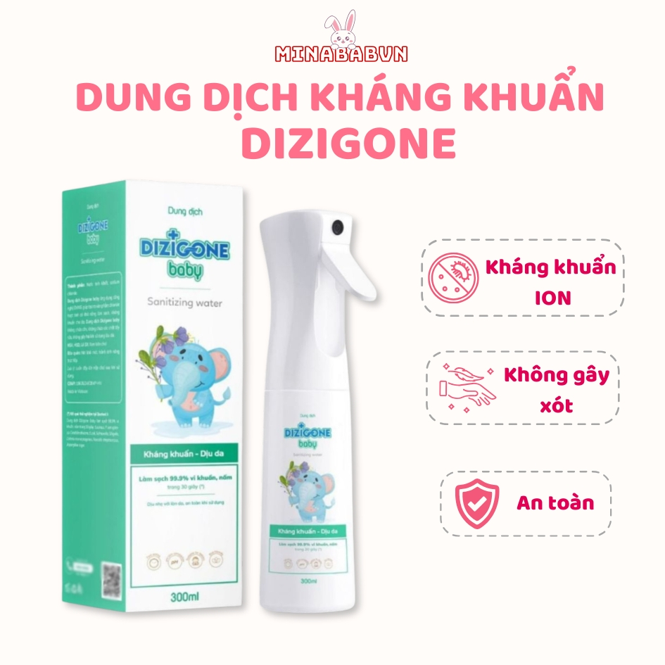 Dung dịch DIZIGONE kháng khuẩn chăm sóc vệ sinh đồ chơi, Dung dịch kháng khuẩn 100ml/300ml/ 500ml