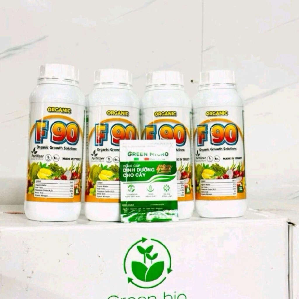 F90 Combo 4 chai F90 tặng 1 gói conbi Ý 25 g. F90 hàng chính hãng nhập khẩu Thổ Nhĩ Kỳ,siêu kích rễ,