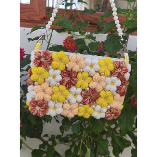 Túi Hoa len ghép Lala (Handmade)