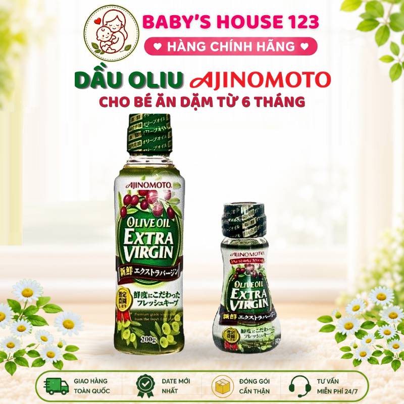Dầu Oliu Ajinomoto Nội Địa Nhật Bản Cho Bé Ăn Dặm Từ 6 Tháng