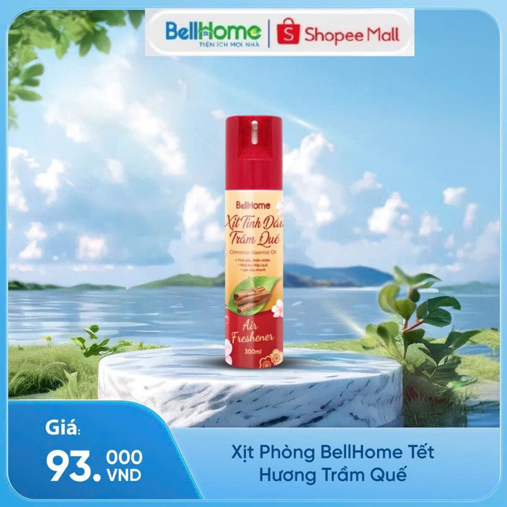 Xịt Phòng Bell Home Tết Hương Trầm Quế