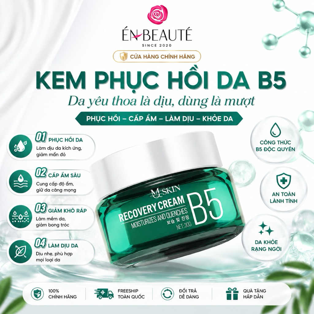 Kem Dưỡng Phục Hồi Da B5 MQSkin 30gr (Recovery Cream B5)