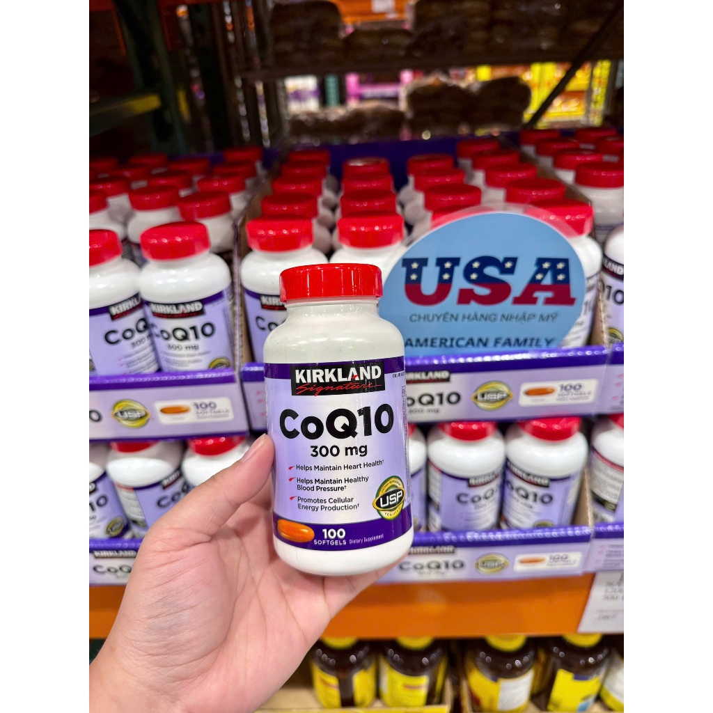 [HÀNG MỸ] Kirkland Signature CoQ10 300mg 100 Viên – Coenzyme Q10 Hỗ Trợ Sức Khỏe Tim Mạch