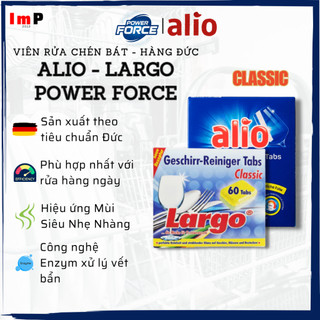Viên rửa bát Alio Power Force Classic - Largo Classic 120 viên - ImP