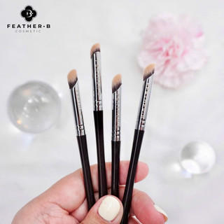 Cọ môi Feather B lông cam - cọ lông thú - cọ tán môi
