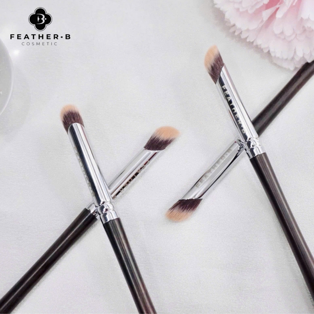 Cọ môi Feather B lông cam - cọ lông thú - cọ tán môi