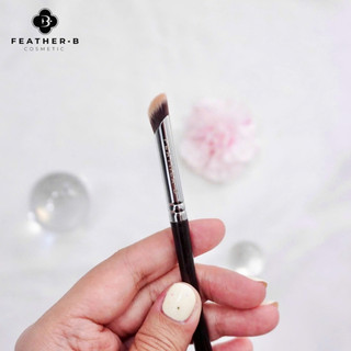 Cọ môi Feather B lông cam - cọ lông thú - cọ tán môi