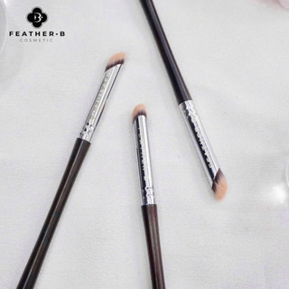 Cọ môi Feather B lông cam - cọ lông thú - cọ tán môi