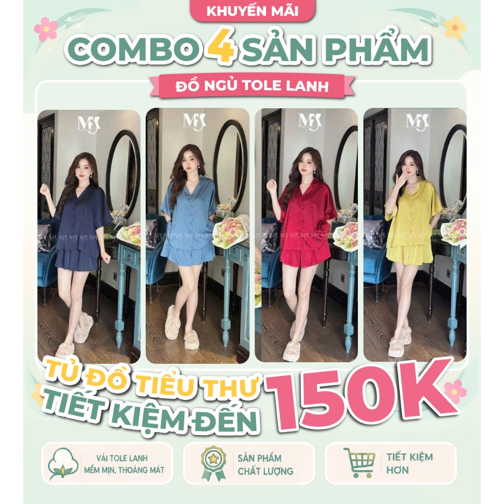 Đồ Ngủ Nữ Tay Cánh Dơi MIKY, Đồ Ngủ Bigsize lụa Latin cao cấp mềm mại xinh xắn  dethuong < 80KG M07