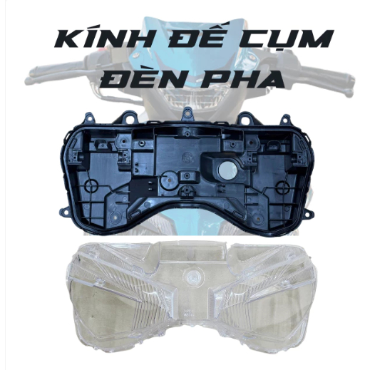 [Full Bộ] Đế + Kính Cụm đèn pha Exciter 155VVA Làm Bi Cầu bi 3.0 Cho Exicter 155VVA