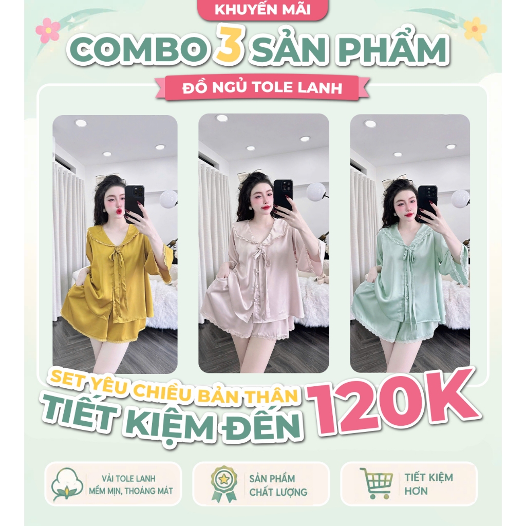 Đồ Ngủ Pijama Bigsize MIKY Tay Loe 2, Đồ Ngủ Bigsize lụa Latin cao cấp mềm mại xinh xắnd < 70KG M06 M06