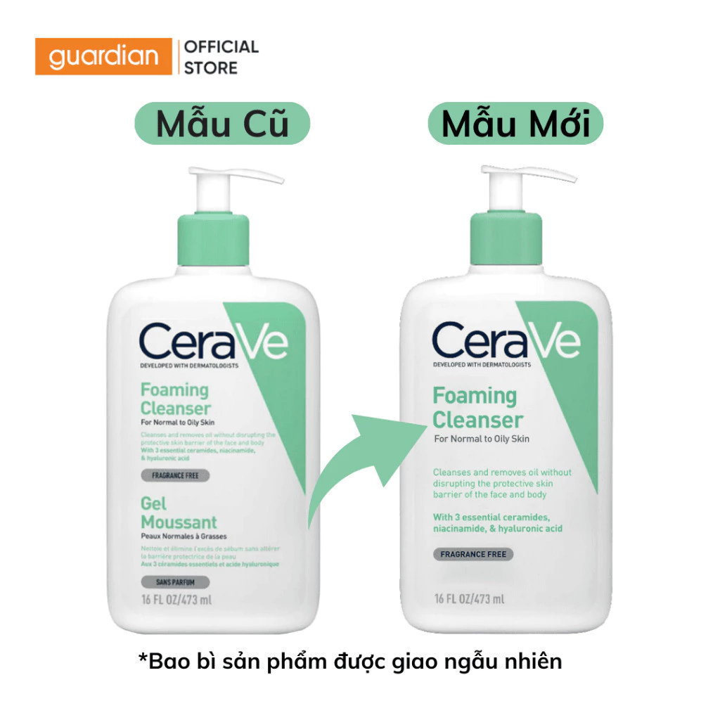 Sữa Rửa Mặt Cerave Foaming/Blemish/Hydrating/SA Smoothing Facial Cleanser/MOISTURISING LOTION 236ml/