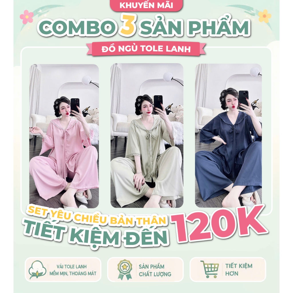 Đồ Ngủ Pijama Bigsize MIKY, Đồ Ngủ Bigsize lụa Latin Tay Loe Dài  cao cấp mềm mại xinh xắn tay loe dài 1 < 75KG M08