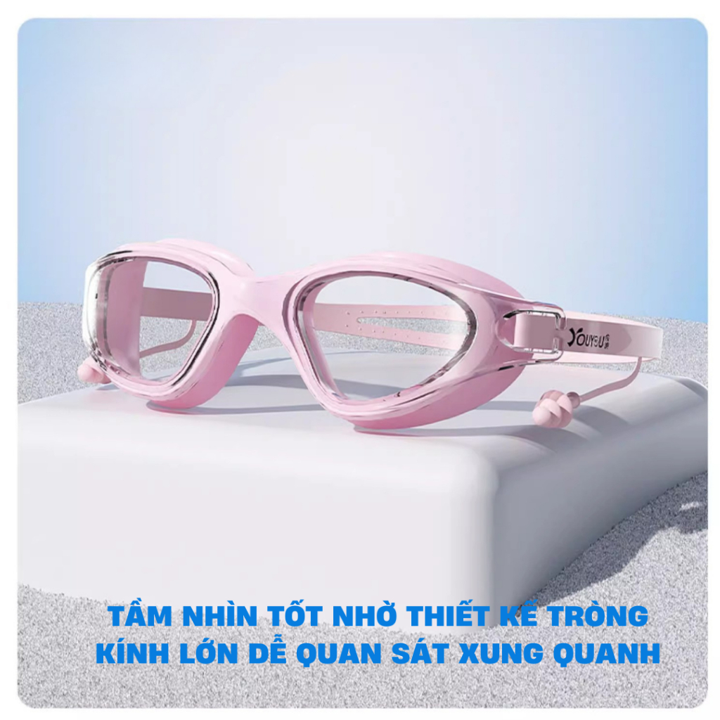 Set Kính bơi cùng nón mũ bơi nam nữ người lớn chính hãng YOUYOU cản tia UV chống mờ sương Yuripromax | BigBuy360 - bigbuy360.vn