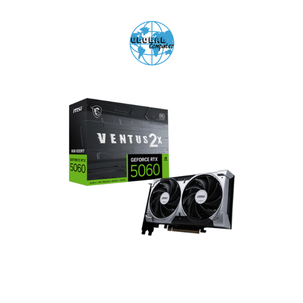 Card màn hình NVIDIA GeForce RTX 5060 MSI VENTUS 2X OC | 8GB GDDR7, 3840 CUDA, 550W