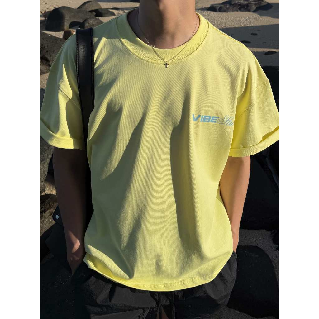 Áo Thun Local Brand VIBESTU " Logo Vibestu ART&GRAPHIC " Áo Thun Boxy Form Rộng å 250Gsm Cotton | BigBuy360 - bigbuy360.vn