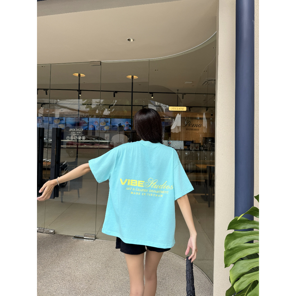 Áo Thun Local Brand VIBESTU " Logo Vibestu ART&GRAPHIC " Áo Thun Boxy Form Rộng å 250Gsm Cotton | BigBuy360 - bigbuy360.vn