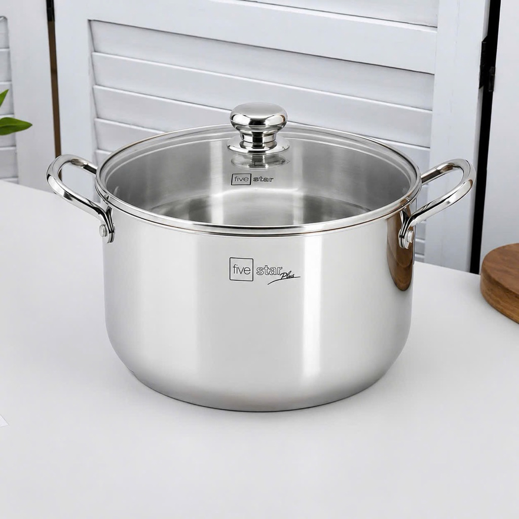 Nồi Luộc Gà Inox 304 Thân Cao 3 Đáy Fivestar Plus 30cm, Hàng Chính Hãng Bảo Hành 25 Năm