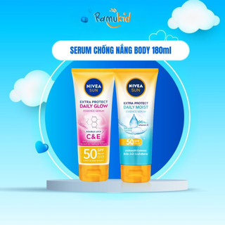Kem Chống Nắng Body Trắng Da NIVEA SUN 180ml SPF50 PA+++ dưỡng trắng và dưỡng ẩm vượt trội