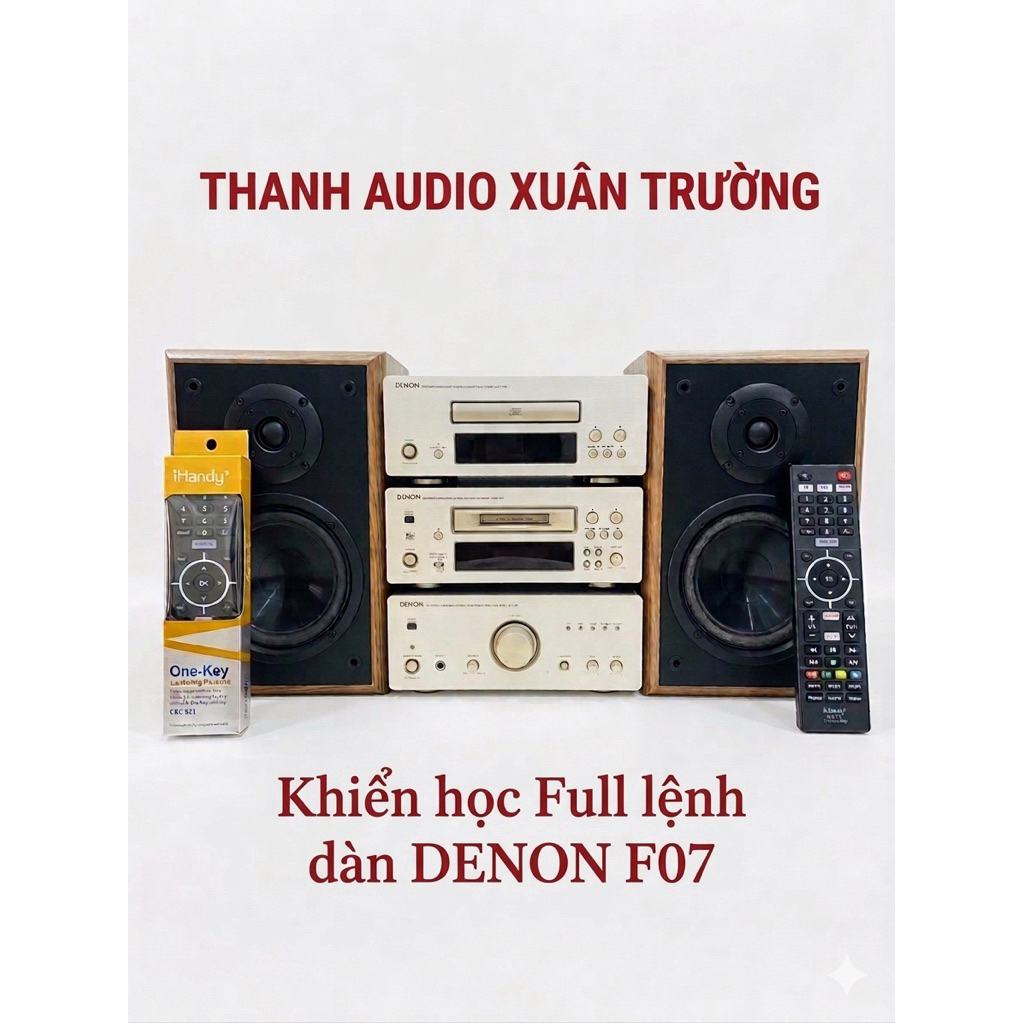 Khiển học lệnh dàn DENON UCD-F07, UPA-F07 và UDR-F07