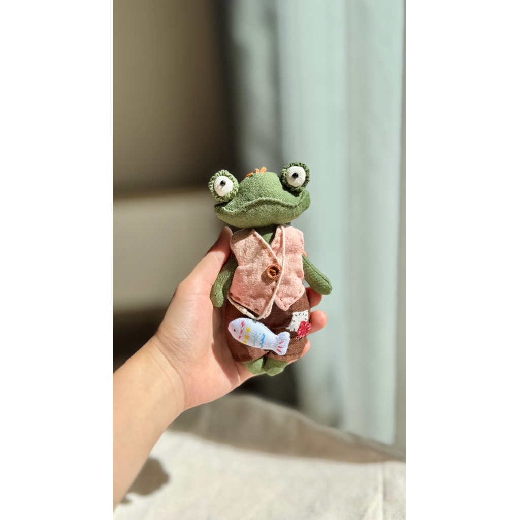 Móc khoá ếch handmade  - E03