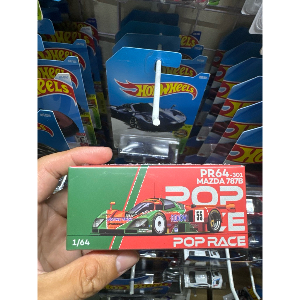 (Có sẵn-Hỏa tốc SG) Xe mô hình 1:64 Pop Race chính hãng PR64-301 Mazda 787B New nguyên Seal