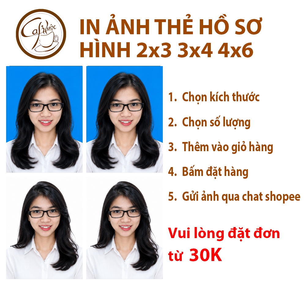 Ảnh 2x3 3x4 4x6 in theo yêu cầu