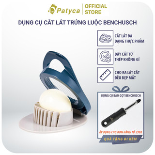 Dụng Cụ Cắt Trứng Benchusch - Khay Cắt Lát Trứng Luộc, Trái Cây Mềm Tiện Lợi