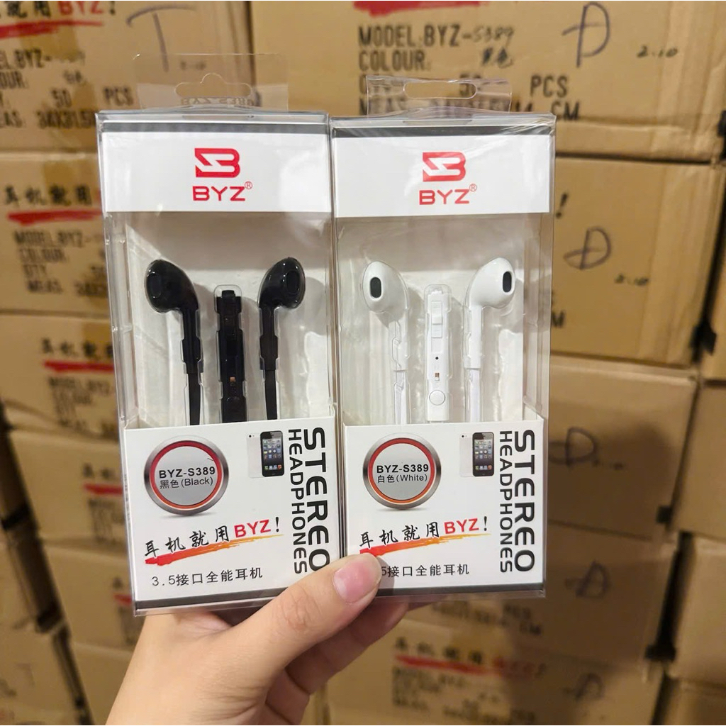 tay nghe jack 3.5 xịn hàng byz bảo hành 12 tháng
