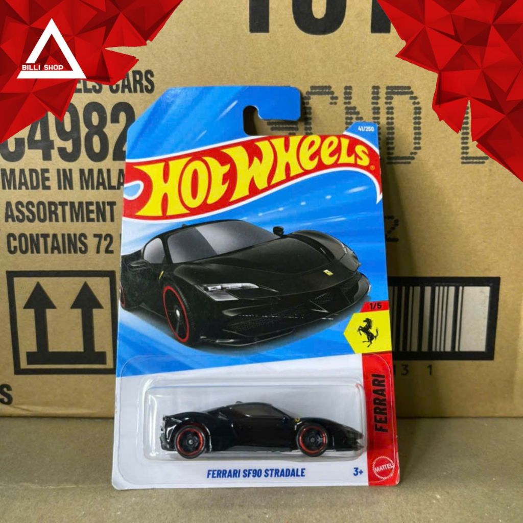 Xe mô hình Hot Wheels Ferrari SF90 Stradale (Đen)