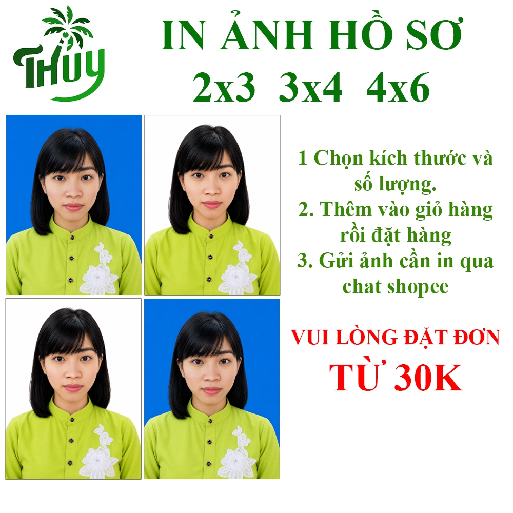 Ảnh thẻ ảnh hồ sơ 3x4 4x6