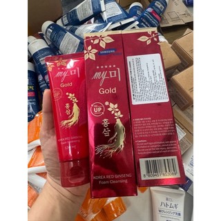 Có tem phụ] Sữa rửa mặt nhân Sâm Đỏ My Gold Hàn Quốc