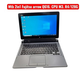 Máy tính bảng 2in1 Fujitsu arrows tap Q616 .Cpu core M3.Ram4.ssd 128g. pin 3_4h.kèm but Wacom chính hãng. hinh thức 90%