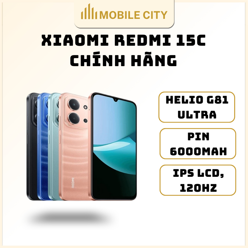 Điện thoại Xiaomi Redmi 15C Chính hãng - MobileCity