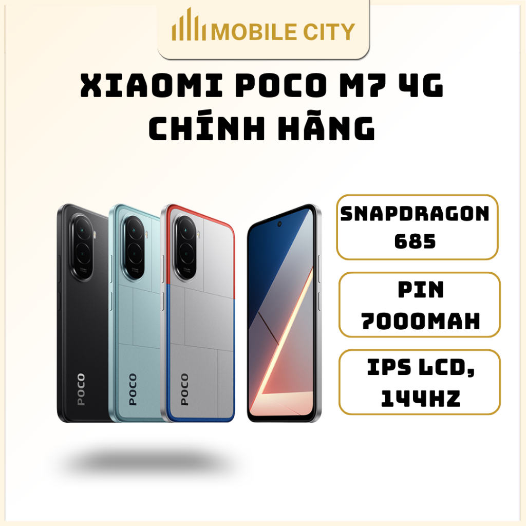 Điện thoại Xiaomi POCO M7 4G Chính hãng - MobileCity