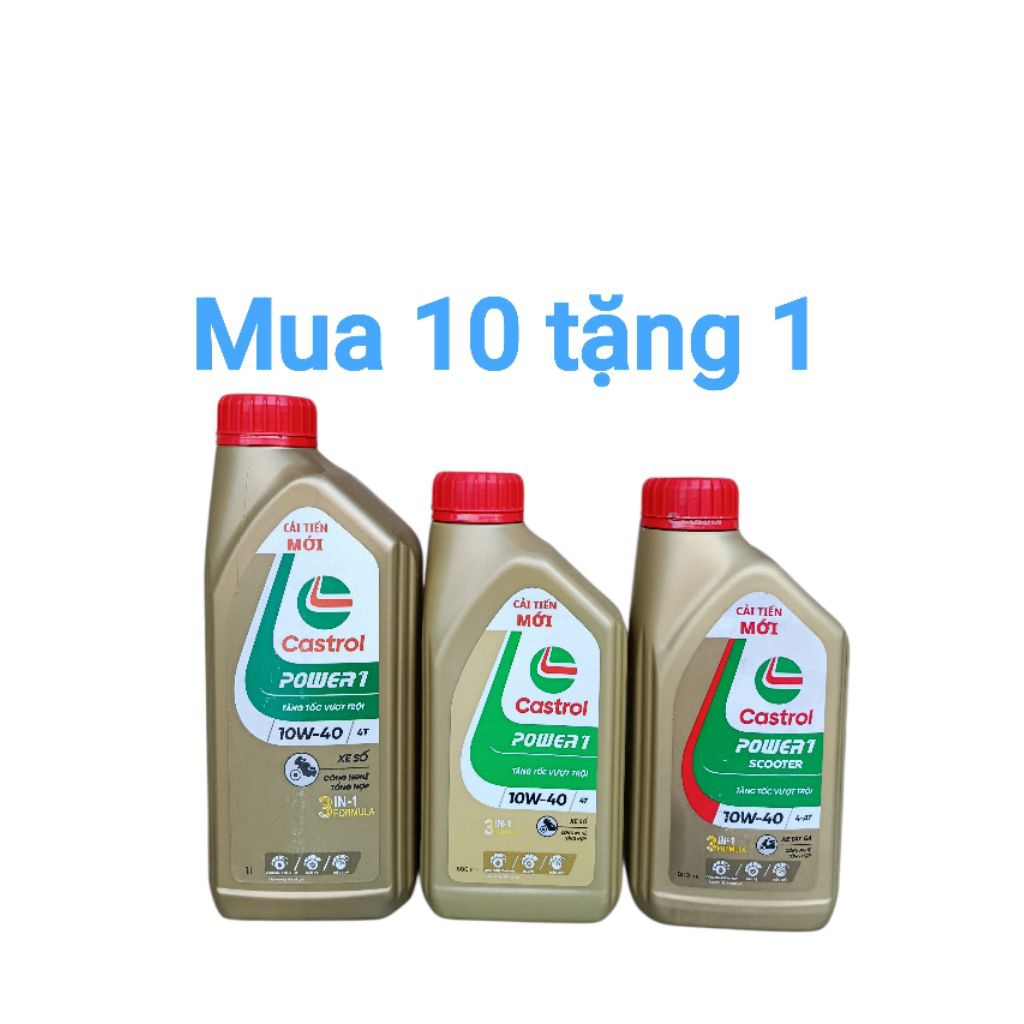 Dầu nhớt Castrol power 1 xe số xe ga xe côn........