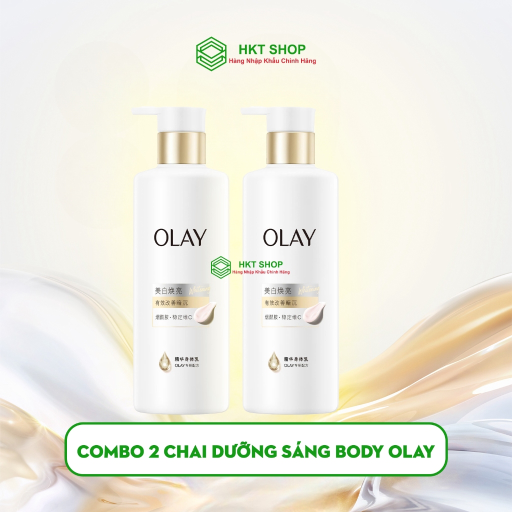 COMBO 2 CHAI Sữa Dưỡng Thể Sáng Da Olay XÁM giúp trắng da body 260G Hàng Trung - HKT Shop