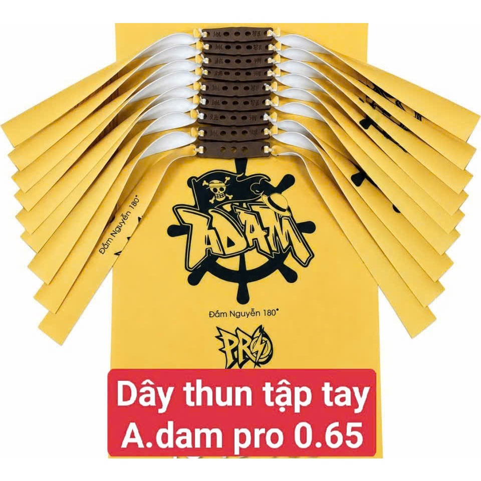 ADAM PRO 0.65 -  Bộ 5 Dây BỘ 10 DÂY Thun NÁ Cao Su ADAM PRO 0.65 KHỔ 130-140-150 dây KHÁNG LỰC bền