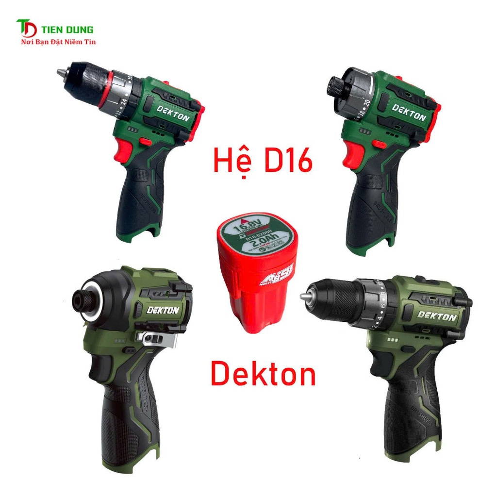 THÂN MÁY PIN 16,8V DEKTON D16