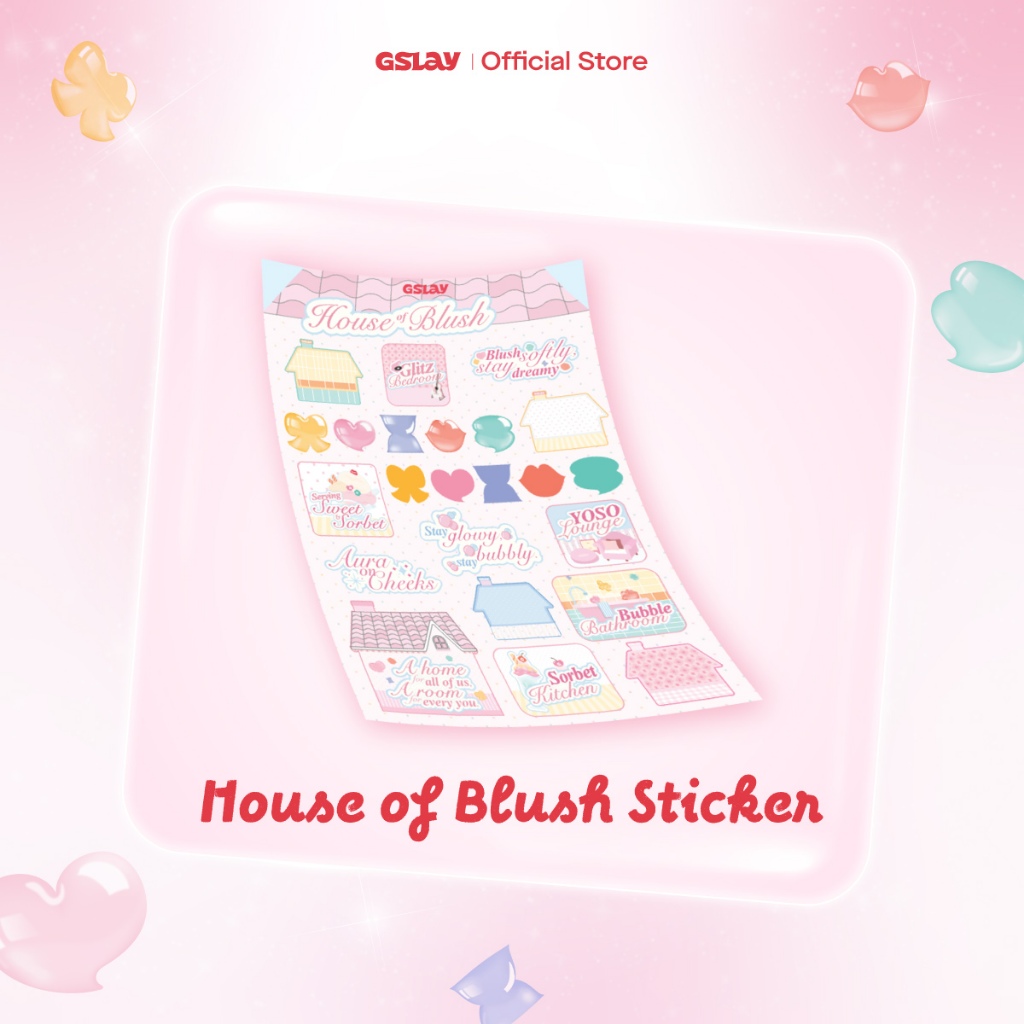 [QUÀ TẶNG - KHÔNG BÁN] GSLAY HOUSE OF BLUSH STICKER