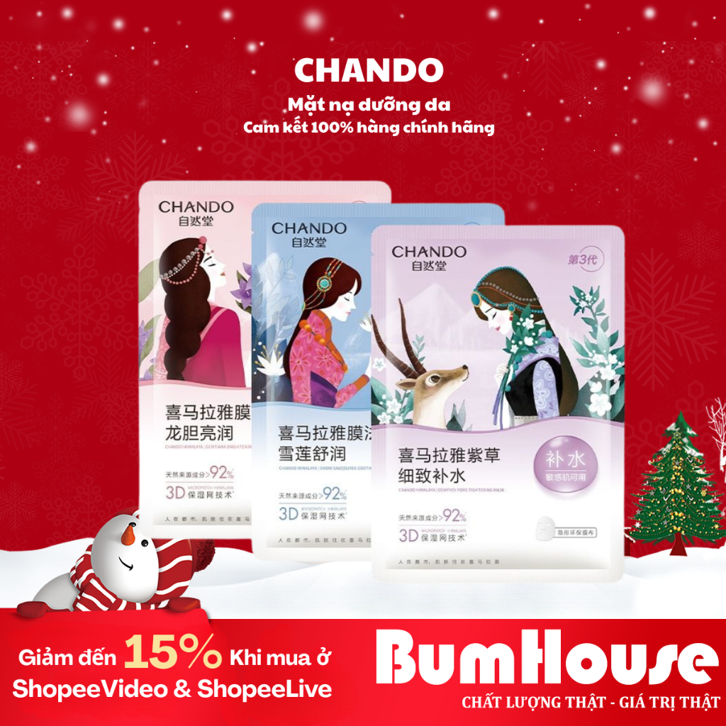 [COMBO 5 Mask] Mặt Nạ Dưỡng Da CHANDO Himalaya Mask – Cấp Ẩm, Sáng Da 25ml