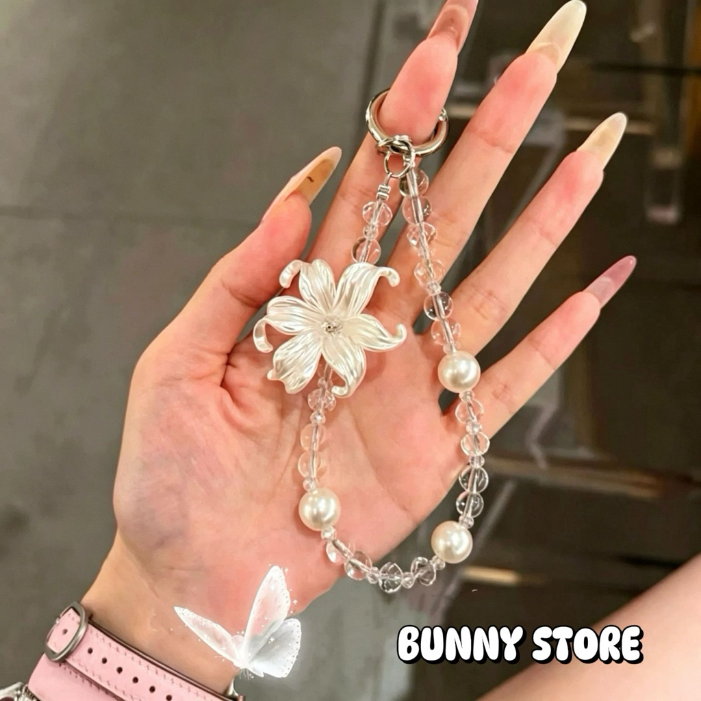 DÂY ĐEO ĐIỆN THOẠI HOA BẠCH LY - BUNNY STORE