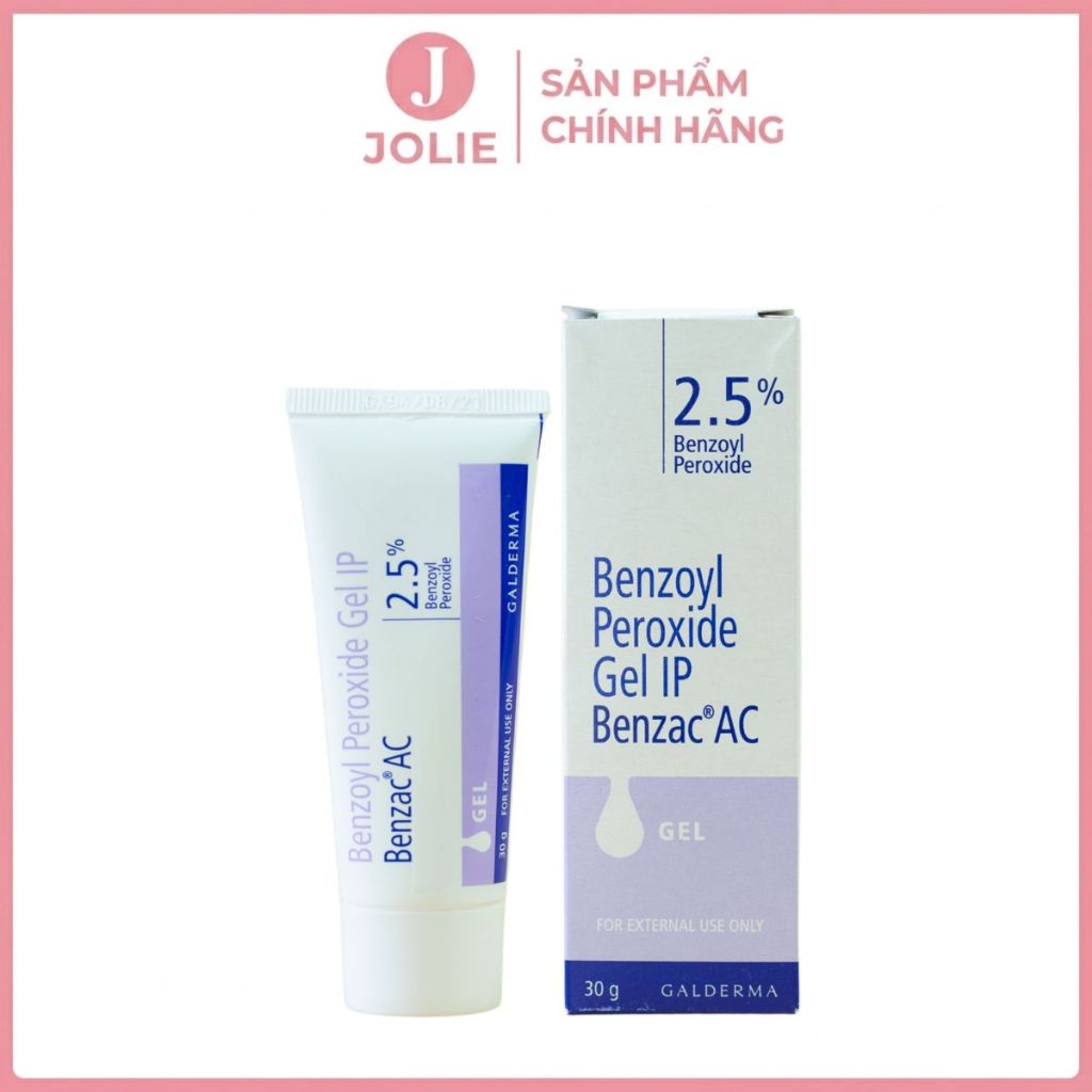 Kem chấm mụn BENZAC AC 5% giảm mụn, làm dịu nốt mụn 30g - Jolie